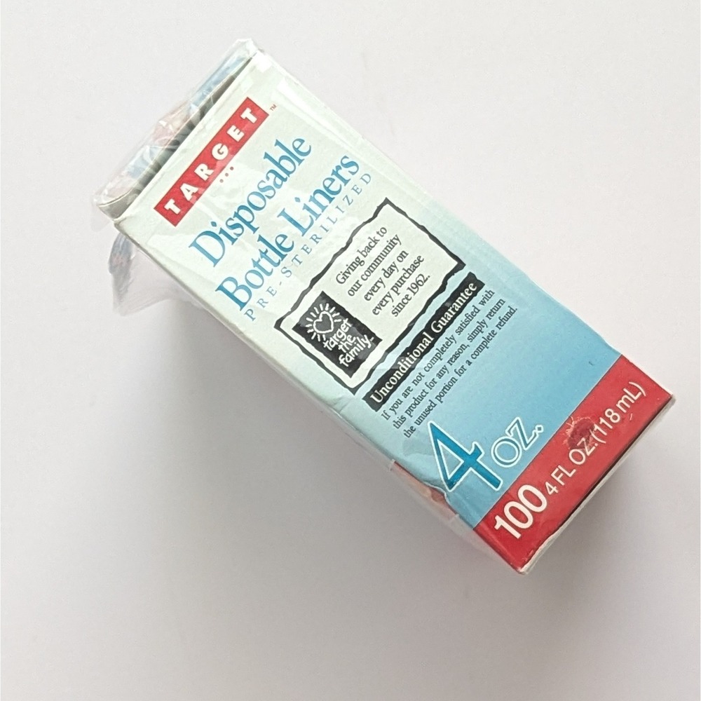 Vintage Target 96 Count Disposable Sterilized Baby Bottle Liners 4oz USA 1996 - Picture 6 of 8